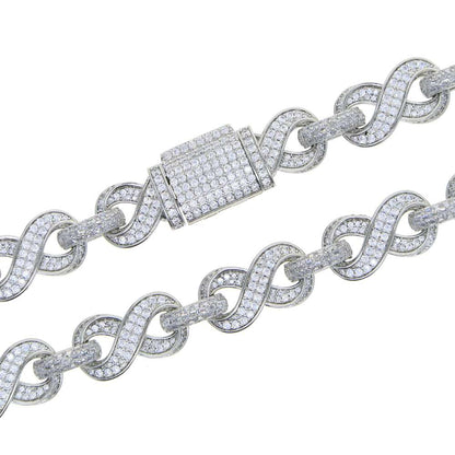 CZ Infinity Cuban Link Chain - Uniquely You Online - Chains