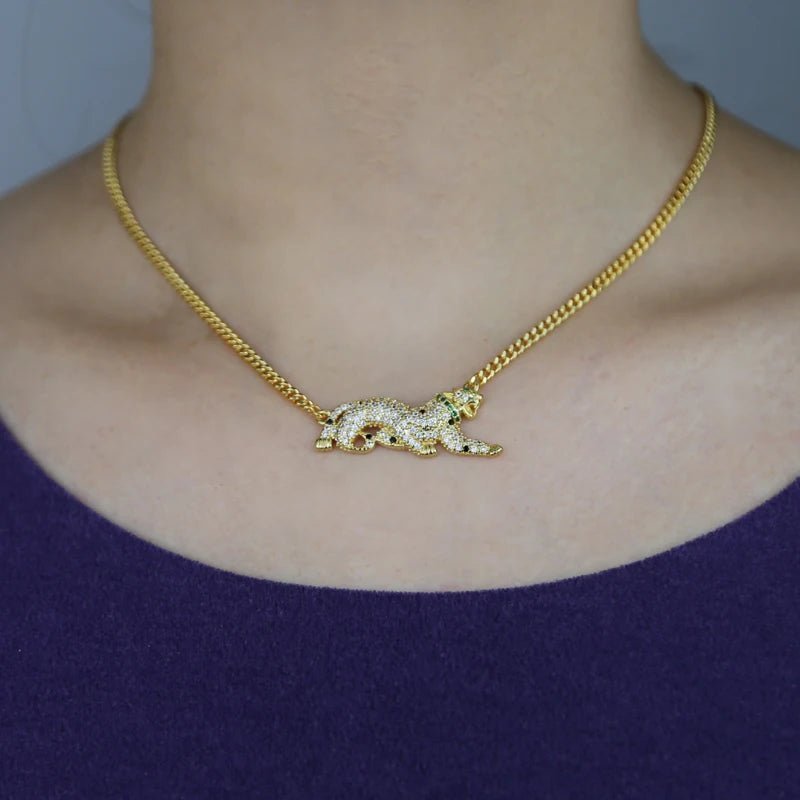 CZ Leopard Necklace - Uniquely You Online - Necklace