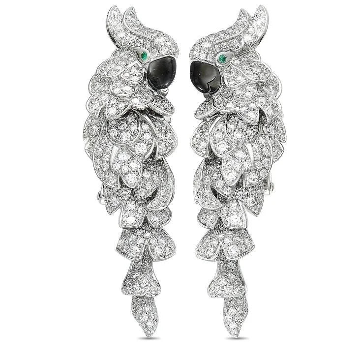 CZ Parrot Jewelry Set - Uniquely You Online - Ring and Earrings