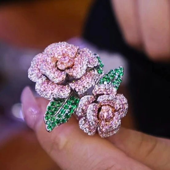 CZ Pink Rose Jewelry Set - Uniquely You Online - Jewelry Set