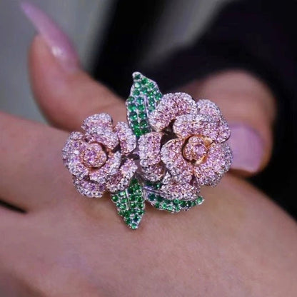CZ Pink Rose Jewelry Set - Uniquely You Online - Jewelry Set
