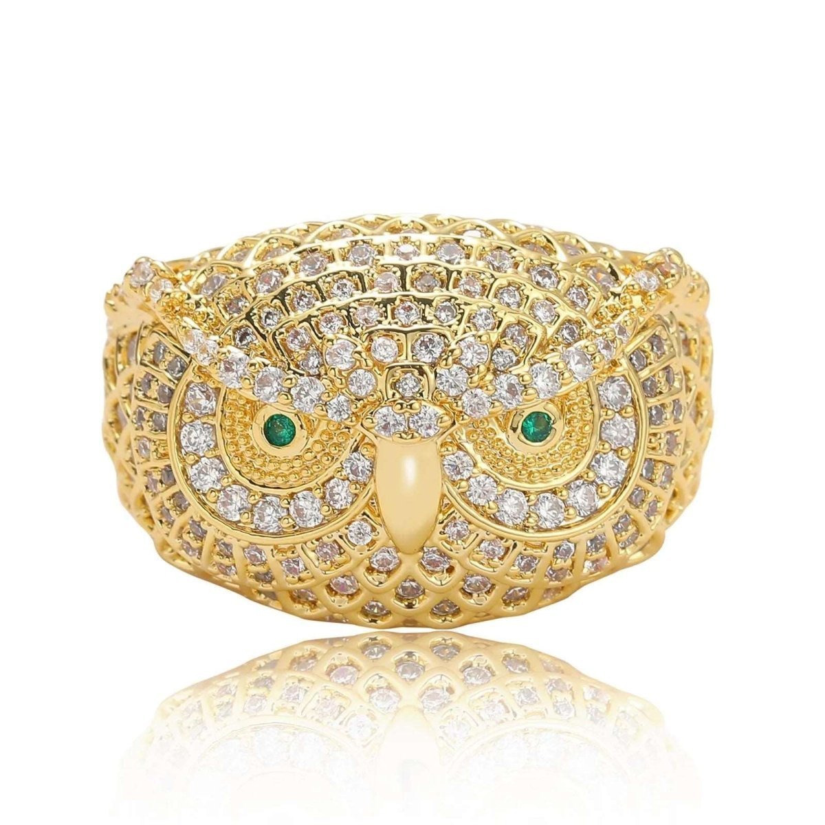 CZ Retro Owl Statement Ring - Uniquely You Online - Ring