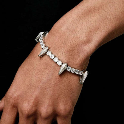 CZ Spike Charm Tennis Bracelet - Uniquely You Online - Bracelet