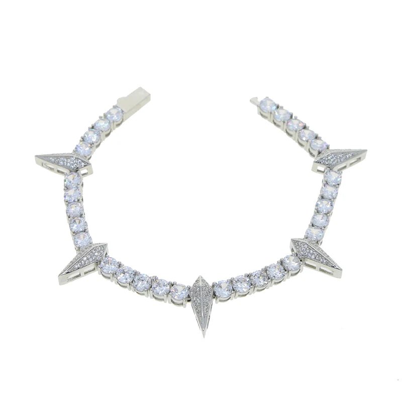 CZ Spike Charm Tennis Bracelet - Uniquely You Online - Bracelet