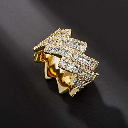 CZ Square Cuban Link Ring - Uniquely You Online - Ring