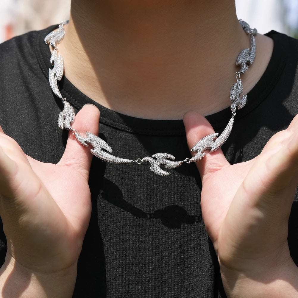 CZ Swallow Link Necklace - Uniquely You Online - Chains