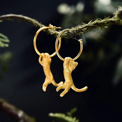 Dangling Cat Earring - Uniquely You Online - Earrings