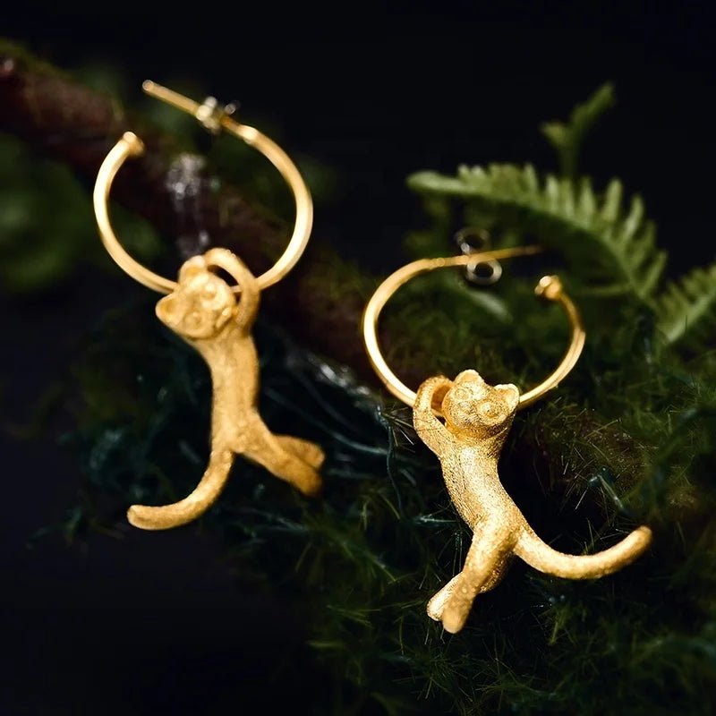 Dangling Cat Earring - Uniquely You Online - Earrings