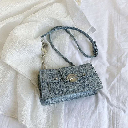 Denim Moon Chain Bag - Uniquely You Online - Crossbody