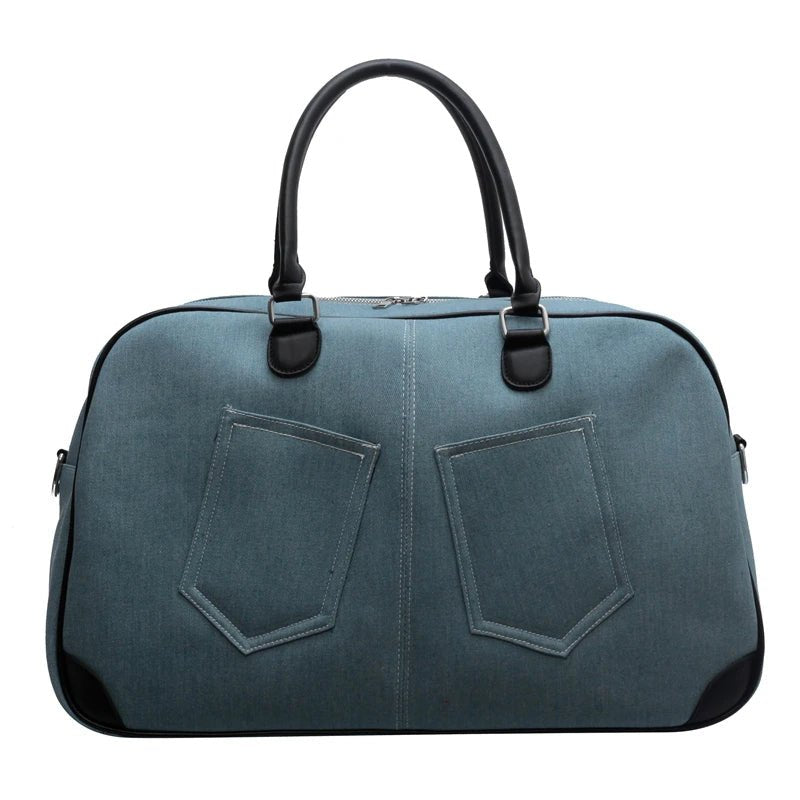 Denim Pocket Duffel Bag - Uniquely You Online - Duffel Bag