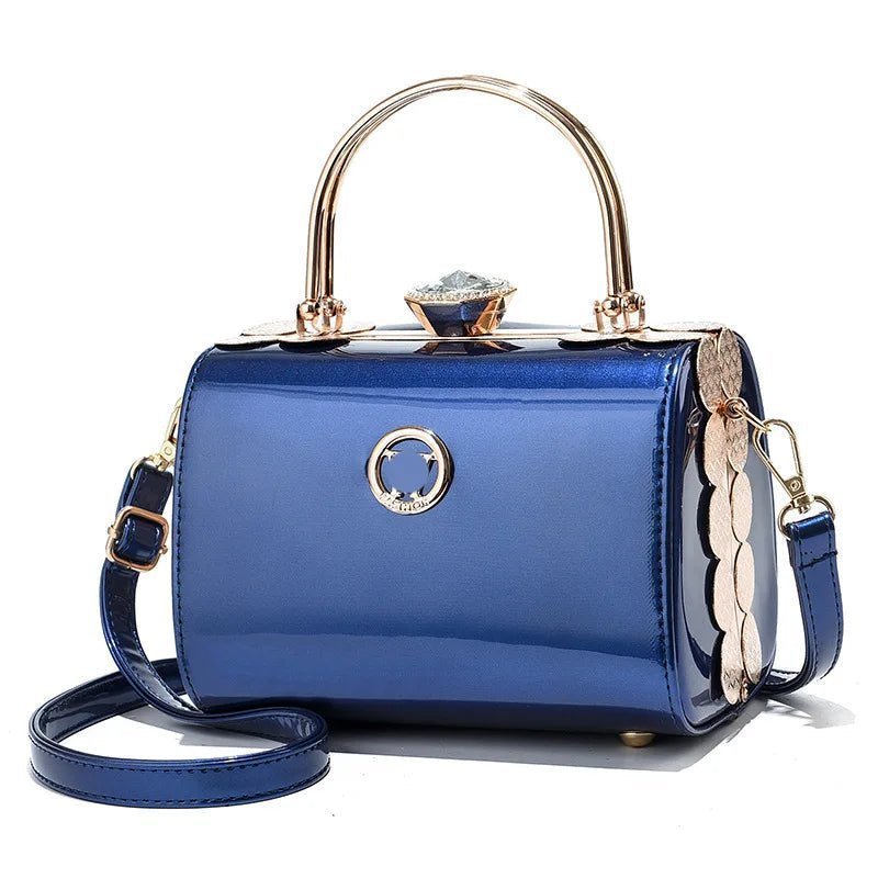 Diamond Box Patent Leather Handbag - Uniquely You Online - Handbag