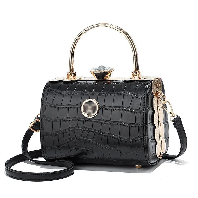 Diamond Box Patent Leather Handbag - Uniquely You Online - Handbag