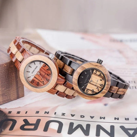 Dodo Deer D02 Vintage Wood Block Watch - Uniquely You Online - Watch