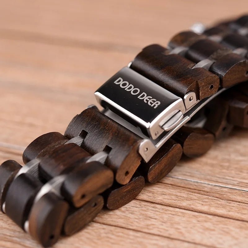 Dodo Deer Sandal Wood and Stainless Steel Watch - Uniquely You Online - Watch