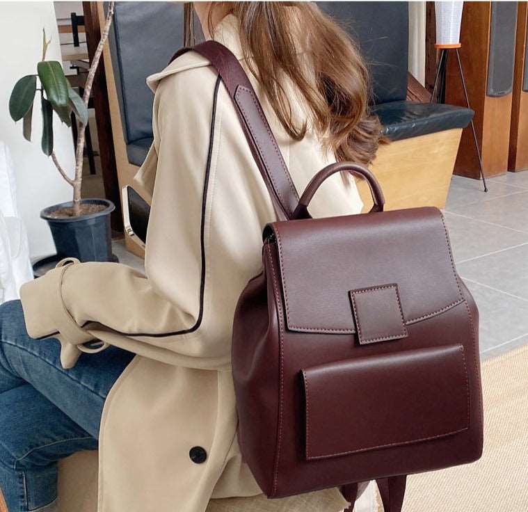 Duo Leather Backpack - Uniquely You Online - Backpack