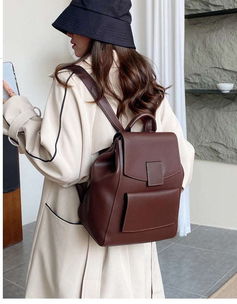 Duo Leather Backpack - Uniquely You Online - Backpack