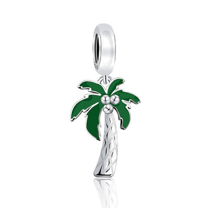 Enamel Coconut Tree Charm - Uniquely You Online - Charms