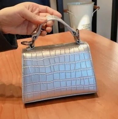 Encrusted Crystal Crocodile Print Bag - Uniquely You Online - Handbag