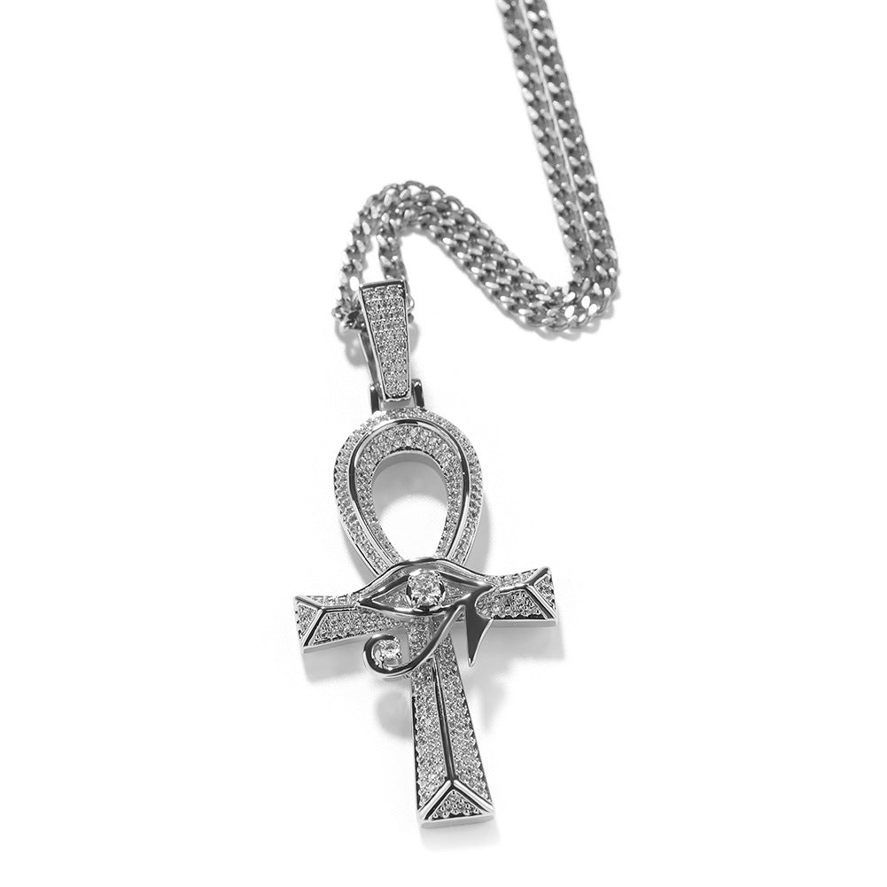 Eye of Horus Ankh Pendant with Rope Chain - Uniquely You Online - Pendant and Necklace
