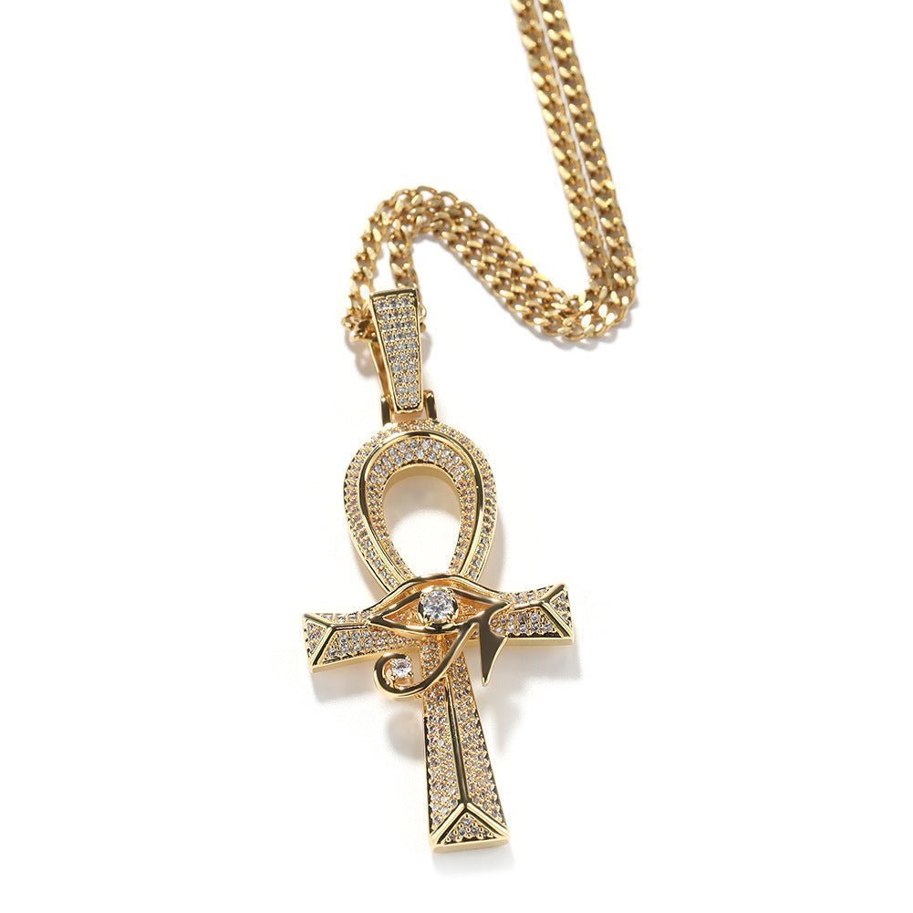 Eye of Horus Ankh Pendant with Rope Chain - Uniquely You Online - Pendant and Necklace