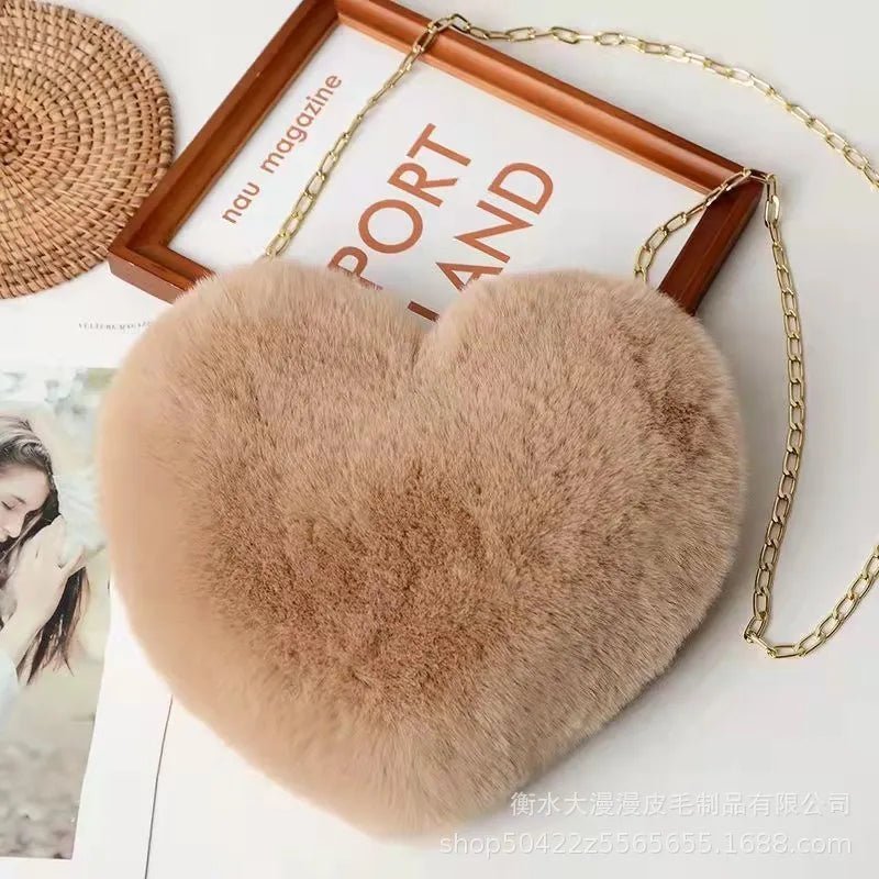 Faux Fur Love Bag - Uniquely You Online - Handbag