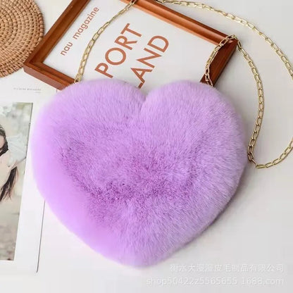 Faux Fur Love Bag - Uniquely You Online - Handbag