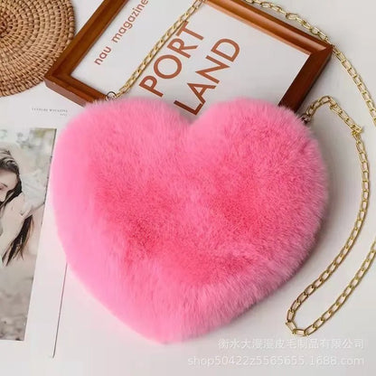 Faux Fur Love Bag - Uniquely You Online - Handbag