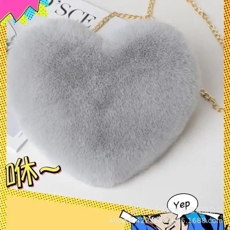 Faux Fur Love Bag - Uniquely You Online - Handbag