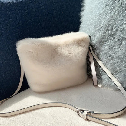 Faux Fur Mink Messenger Bag - Uniquely You Online - Crossbody