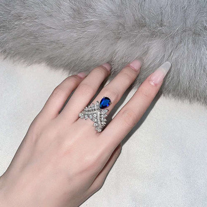 Feather Crown Gem Ring - Uniquely You Online - Ring