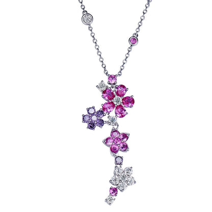 Flower Cluster Drop Necklace - Uniquely You Online - Necklace