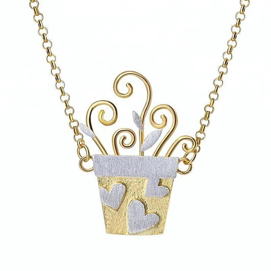 Flower Pot Necklace - Uniquely You Online - Necklace