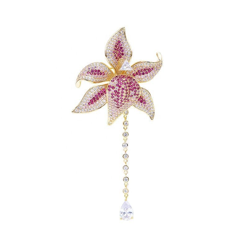 Flower Tassel Brooch - Uniquely You Online - Brooch