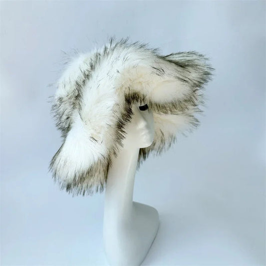 Fluffy Faux Fur Bucket Hat - Uniquely You Online - Hat