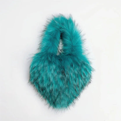 Fluffy Plush Faux Fur Heart Bag - Uniquely You Online - Handbag