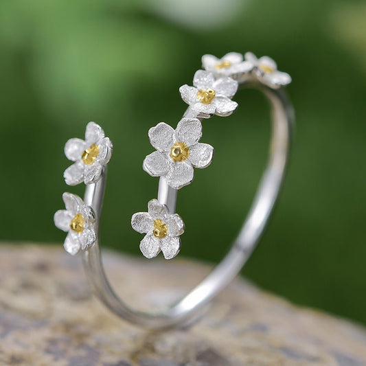 Forget-Me-Not Flower Ring - Uniquely You Online - Ring