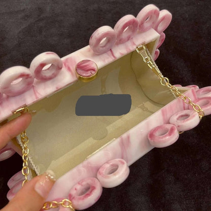 French Acrylic Marble Bag - Uniquely You Online - Clutch