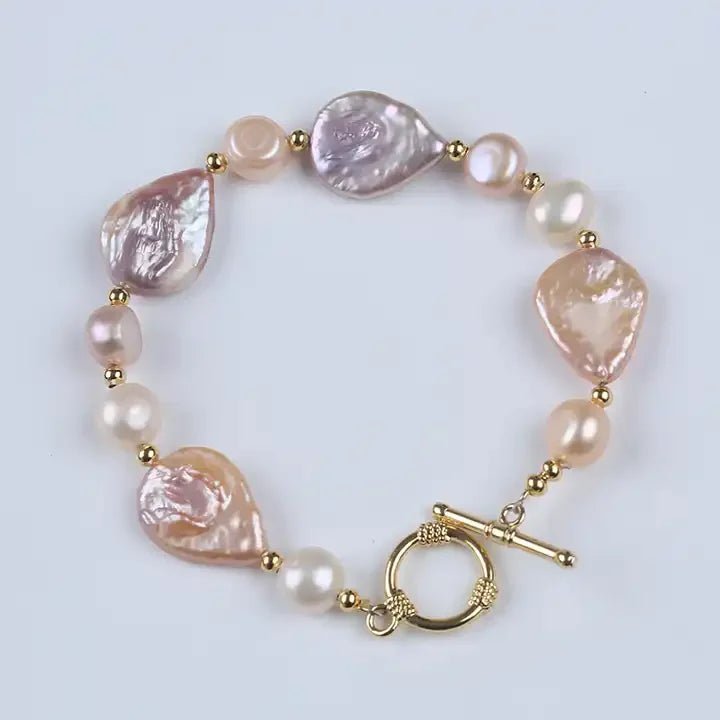 Freshwater Pearl Drops Jewelry Set - Uniquely You Online - Chain and Bracelet