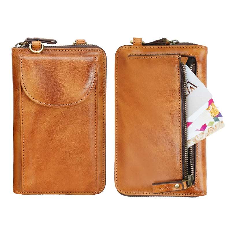 Full Grain Leather Cell Phone Crossbody - Uniquely You Online - Crossbody