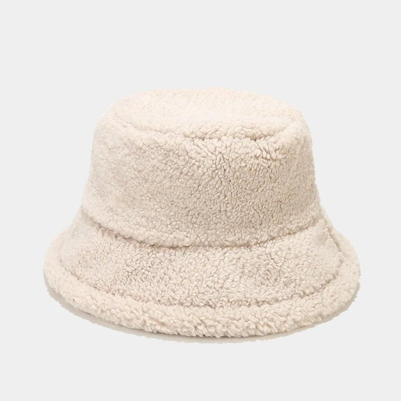 Furry Bear Plain Sherpa Bucket Hat - Uniquely You Online - Hat