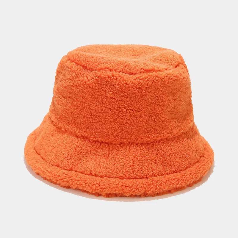 Furry Bear Plain Sherpa Bucket Hat - Uniquely You Online - Hat