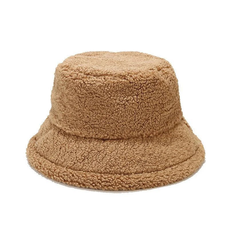 Furry Bear Plain Sherpa Bucket Hat - Uniquely You Online - Hat