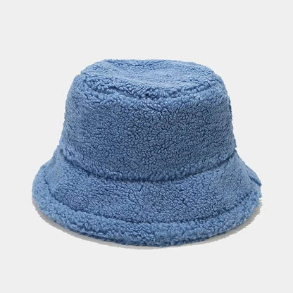 Furry Bear Plain Sherpa Bucket Hat - Uniquely You Online - Hat