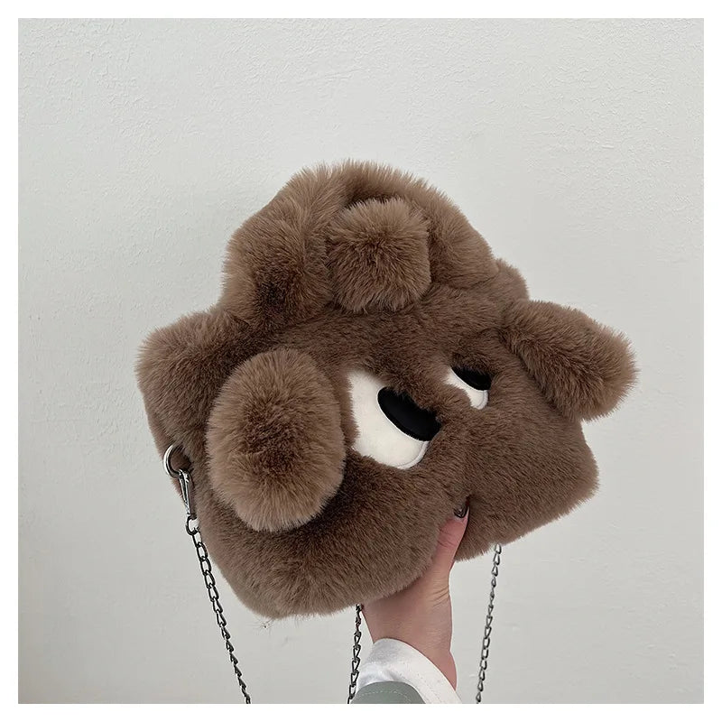 Furry Faux Fur Eyes Bag - Uniquely You Online - Handbag