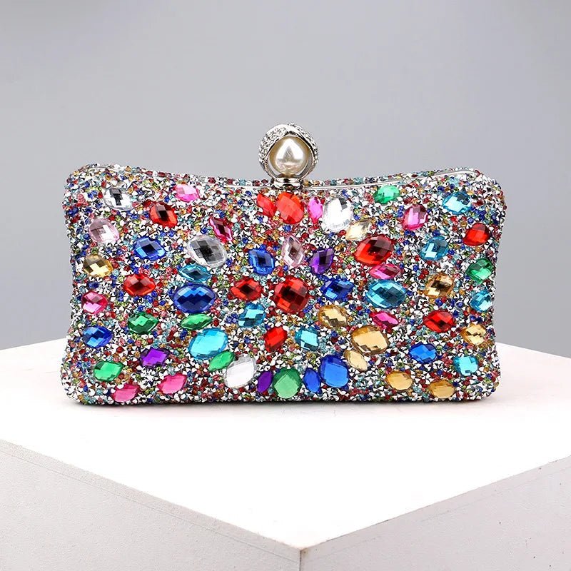 Gemstone Crystal Clutch - Uniquely You Online - Clutch