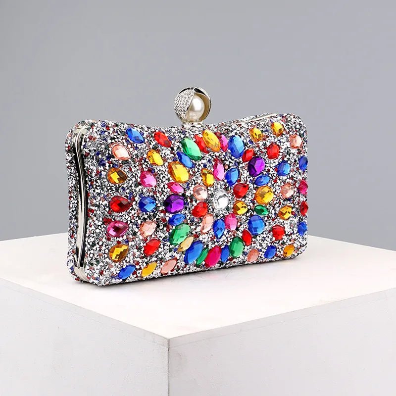 Gemstone Crystal Clutch - Uniquely You Online - Clutch