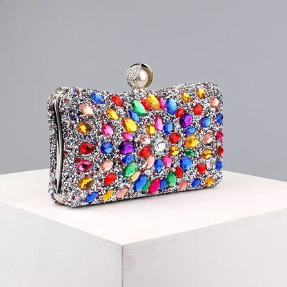 Gemstone Crystal Clutch - Uniquely You Online - Clutch