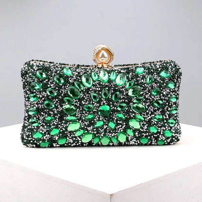 Gemstone Crystal Clutch - Uniquely You Online - Clutch