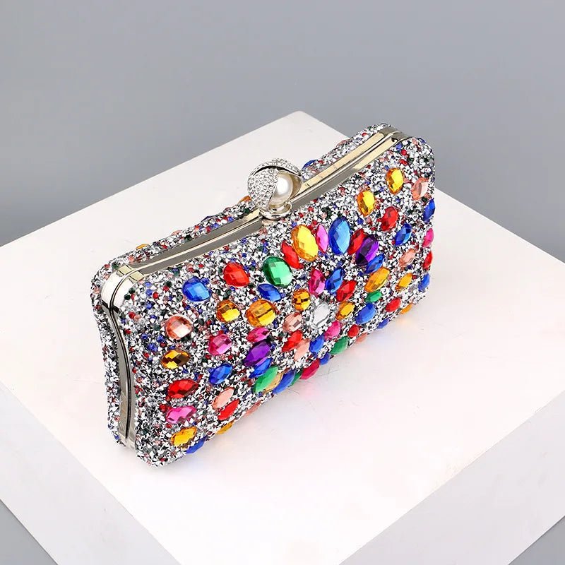 Gemstone Crystal Clutch - Uniquely You Online - Clutch