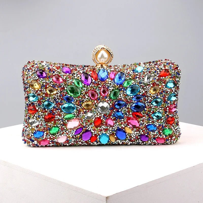 Gemstone Crystal Clutch - Uniquely You Online - Clutch